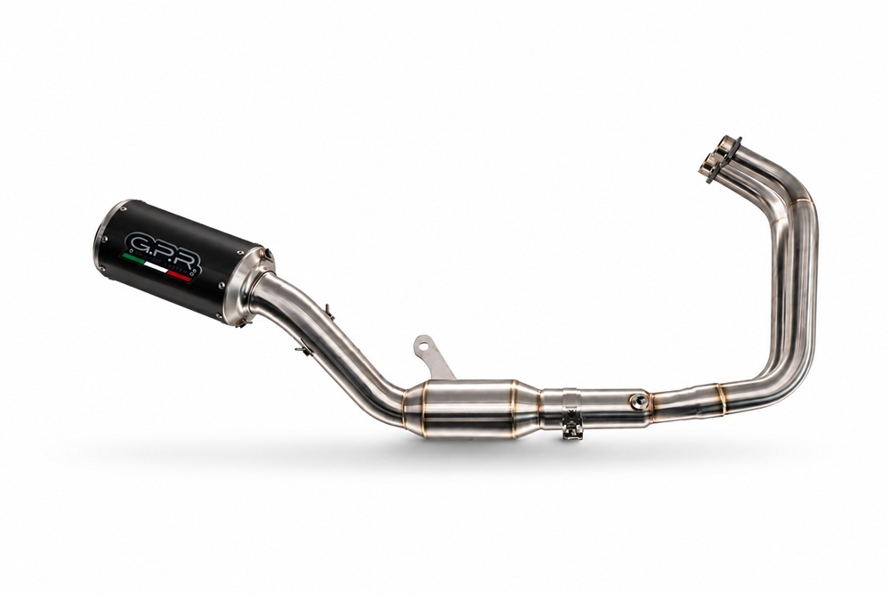 GPR exhaust compatible with Yamaha YZF R7 2021-2024, M3 Black Titanium, Full system exhaust, including removable db killer 