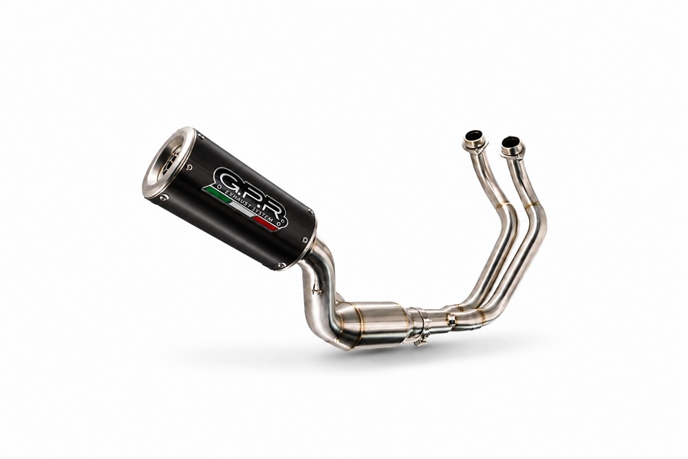 GPR exhaust compatible with Yamaha YZF R7 2021-2024, M3 Black Titanium, Full system exhaust, including removable db killer 