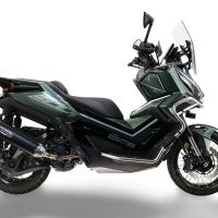 Exhaust compatible with Zontes 365G 2024-2026, Furore-X Scooter, Slip-on exhaust including link pipe and removable db killer 