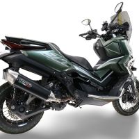 Exhaust compatible with Zontes 365G 2024-2026, Furore-X Scooter, Slip-on exhaust including link pipe and removable db killer 