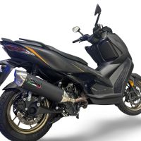 GPR exhaust compatible with  Zontes 365K 2024-2026, Furore-X Scooter, Slip-on exhaust including link pipe and removable db killer 