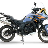 GPR exhaust compatible with  Zontes 703 F 2025-2026, Dual Inox, Slip-on exhaust including removable db killer, link pipe and catalyst 