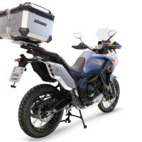 GPR TECH compatible with  Zontes 703 F 2025/2026 GPR TECH Top case in aluminum, silver color with specific plate included Capacity 45 LT.