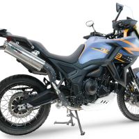 GPR exhaust compatible with  Zontes 703 F 2025-2026, Trioval, Slip-on exhaust including removable db killer and link pipe, EPA-compliant 